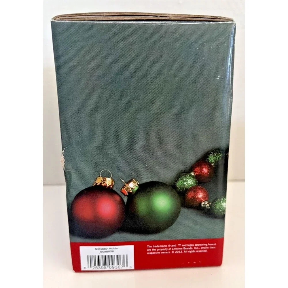 Pfaltzgraff Winterberry Cardinal Birdhouse Scrubby Holder Sponge Caddy 5098856